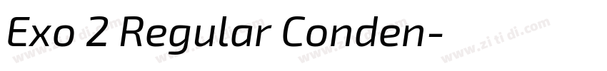 Exo 2 Regular Conden字体转换